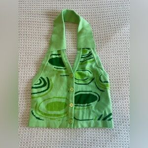 Trendy Cropped Sweater Vest